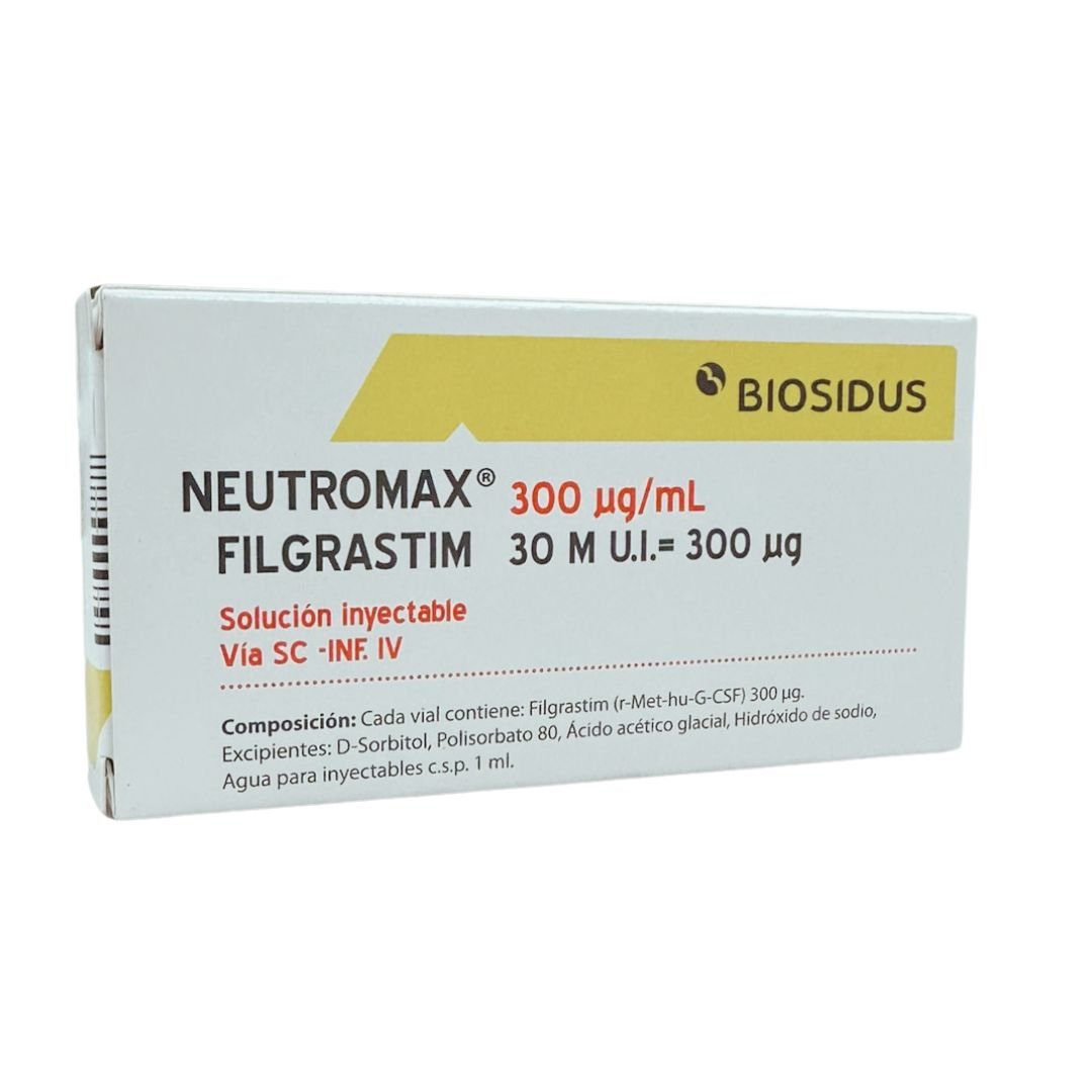 Neutromax, Filgrastim 300 µg/mL, Solución Inyectable